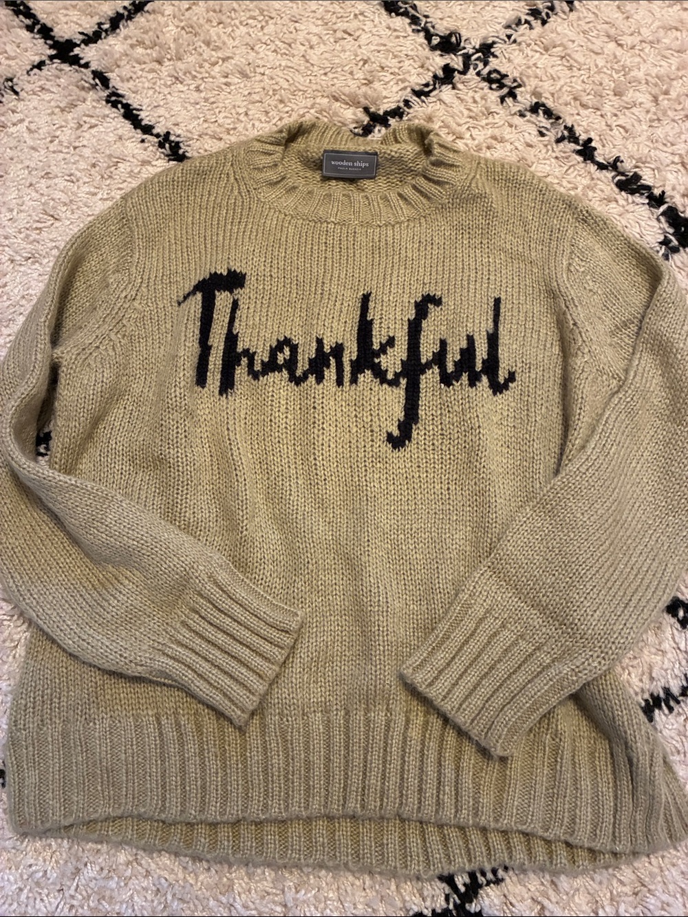 Wooden Ships 'Thankful' Crewneck Sweater